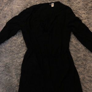 black midi dress